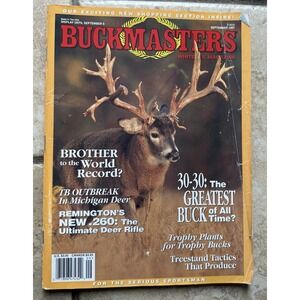 Buckmasters whitetail deer magazine SEPT 1997  buck hunting